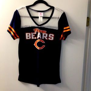 NFL Chicago bears teen juniors t shirt XL 15/17 mesh shoulders